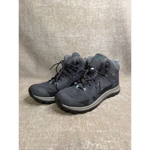 KEEN Women's Terradora II Mid Waterproof Hiking Boots Magnet Ocean Wave Size 8